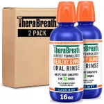 TheraBreath Healthy Gums Mouthwash Clean Mint, Antigingivitis, Dentist Formulated, 16 Fl Oz (2-Pack)