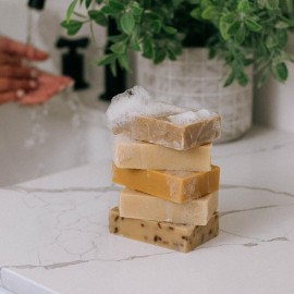 Bend Soap Company All Natural Handmade Goat Milk Soap for Dry Skin Relief, Unscented, 18 Oz, Pack of 4 Bend Soap Company All Natural Handmade Goat Milk Soap for Dry Skin Relief, Unscented, 18 Oz, Pack of 4