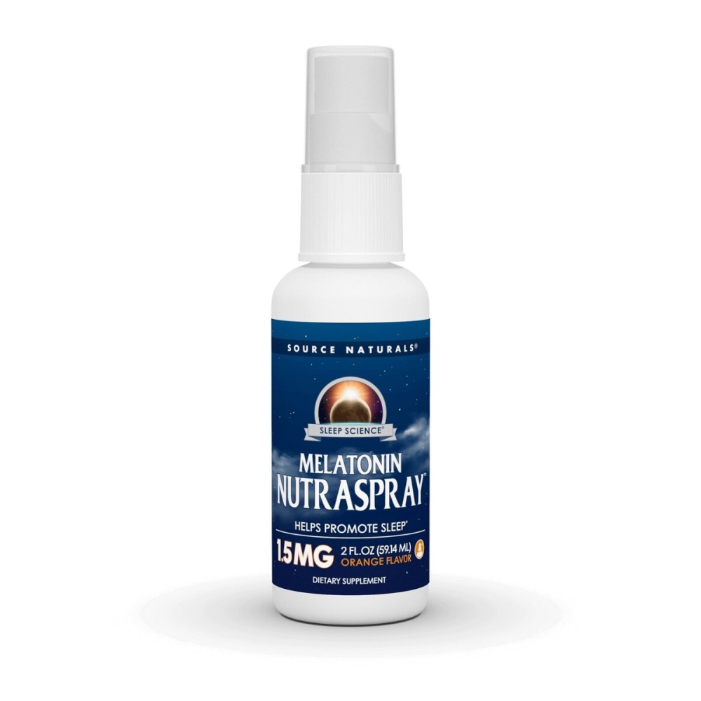 Source Naturals Melatonin Orange Flavored NutraSpray 1.5 mg - 2 Fluid oz Source Naturals Melatonin Orange Flavored NutraSpray 1.5 mg - 2 Fluid oz
