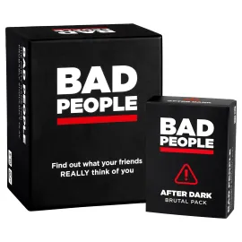 BAD PEOPLE Party Game + After Dark Expansion Set - Hilarious Adult Card Game for Fun Parties and Board Games Night with Your Group - Find Out What Your Friends Really Think of You