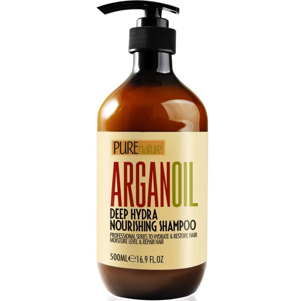 Moroccan Argan Oil Shampoo - Sulfate SLS Paraben Free Moisturizing Treatment for Women and Men - For All Types Including Curly, Dry, Damaged and Oily Hair - Hydrating and Nourishing - Salon Grade Moroccan Argan Oil Shampoo - Sulfate SLS Paraben Free Moisturizing Treatment for Women and Men - For All Types Including Curly, Dry, Damaged and Oily Hair - Hydrating and Nourishing - Salon Grade