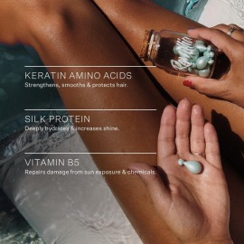 Remilia Hair Serum for Frizzy and Damaged Hair - Keratin, Silk Protein & Vitamin B5 - 30 Capsules - Anti-Frizz, Repair & Smooth Finish Remilia Hair Serum for Frizzy and Damaged Hair - Keratin, Silk Protein & Vitamin B5 - 30 Capsules - Anti-Frizz, Repair & Smooth Finish