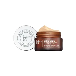 IT Cosmetics Bye Bye Redness, Transforming Light Beige - Neutralizing Color-Correcting Cream - Reduces Redness - Long-Wearing Coverage - With Hydrolyzed Collagen - 0.37 fl oz