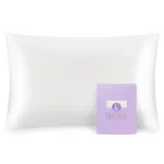 OLESILK Toddler 100% Mulberry Silk Pillowcase, Breathable Soft Smooth for Nursery Kids Night Sleeping, Silk Travel Pillow Cases with Hidden Zipper (1 Pack, Ivory, 13x18)