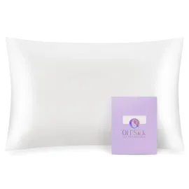 OLESILK Toddler 100% Mulberry Silk Pillowcase, Breathable Soft Smooth for Nursery Kids Night Sleeping, Silk Travel Pillow Cases with Hidden Zipper (1 Pack, Ivory, 13x18)