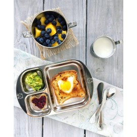 Kids Stainless Steel Utensil Set | Premium 304 (18/8) | Adorable Frog Design | 5-piece Set: 2 Spoons, 2 Forks, & 1 Butter Knife | Safe & Durable for Toddlers and Children | by Kiddobloom