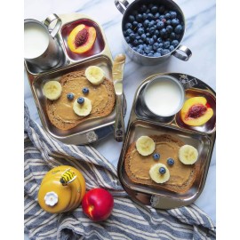 Kids Stainless Steel Utensil Set | Premium 304 (18/8) | Adorable Frog Design | 5-piece Set: 2 Spoons, 2 Forks, & 1 Butter Knife | Safe & Durable for Toddlers and Children | by Kiddobloom