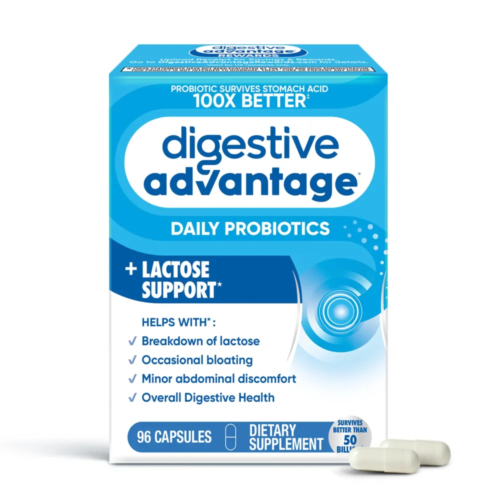 Digestive Advantage Lactose Defense Capsules (96 Count In A Box), Helps Breaks Down Lactose and Defend Against Digestive Upset, Supports Digestive and Immune Health, CFUs Digestive Advantage Lactose Defense Capsules (96 Count In A Box), Helps Breaks Down Lactose and Defend Against Digestive Upset, Supports Digestive and Immune Health, CFUs