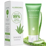 Aloderma 99% Organic Aloe Vera Gel for Face Made within 12 Hours of Harvest - Natural Hydrating Pure Aloe Vera for Soothing Skincare - Moisturizing Aloe Gel for Skin, Face, & Sensitive Skin, 4.02 oz