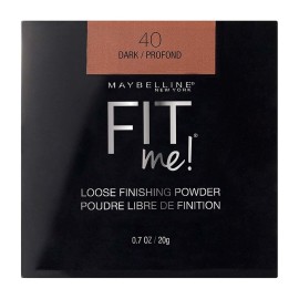 Maybelline Fit Me Loose Finishing Powder, 40 Dark, 0.7 oz (Pack of 2) Maybelline Fit Me Loose Finishing Powder, 40 Dark, 0.7 oz (Pack of 2)