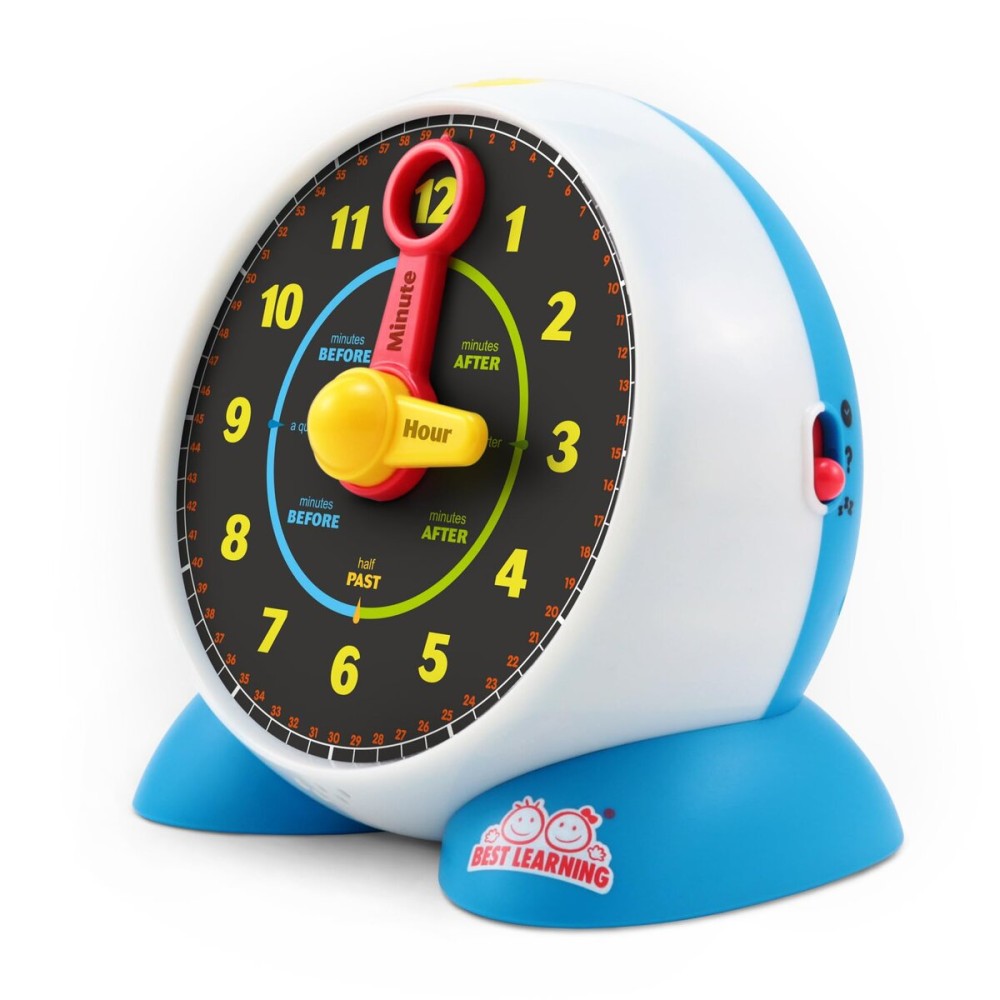 BEST LEARNING Learning Clock - Educational Talking Learn to Tell Time Teaching Toy with Quiz and Music Sleep Mode - Toddlers & Kids Ages 3, 4, 5, 6 Years Old Boy and Girl Birthday Present BEST LEARNING Learning Clock - Educational Talking Learn to Tell Time Teaching Toy with Quiz and Music Sleep Mode - Toddlers & Kids Ages 3, 4, 5, 6 Years Old Boy and Girl Birthday Present