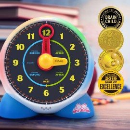 BEST LEARNING Learning Clock - Educational Talking Learn to Tell Time Teaching Toy with Quiz and Music Sleep Mode - Toddlers & Kids Ages 3, 4, 5, 6 Years Old Boy and Girl Birthday Present BEST LEARNING Learning Clock - Educational Talking Learn to Tell Time Teaching Toy with Quiz and Music Sleep Mode - Toddlers & Kids Ages 3, 4, 5, 6 Years Old Boy and Girl Birthday Present