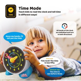 BEST LEARNING Learning Clock - Educational Talking Learn to Tell Time Teaching Toy with Quiz and Music Sleep Mode - Toddlers & Kids Ages 3, 4, 5, 6 Years Old Boy and Girl Birthday Present BEST LEARNING Learning Clock - Educational Talking Learn to Tell Time Teaching Toy with Quiz and Music Sleep Mode - Toddlers & Kids Ages 3, 4, 5, 6 Years Old Boy and Girl Birthday Present