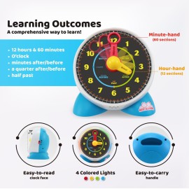 BEST LEARNING Learning Clock - Educational Talking Learn to Tell Time Teaching Toy with Quiz and Music Sleep Mode - Toddlers & Kids Ages 3, 4, 5, 6 Years Old Boy and Girl Birthday Present BEST LEARNING Learning Clock - Educational Talking Learn to Tell Time Teaching Toy with Quiz and Music Sleep Mode - Toddlers & Kids Ages 3, 4, 5, 6 Years Old Boy and Girl Birthday Present