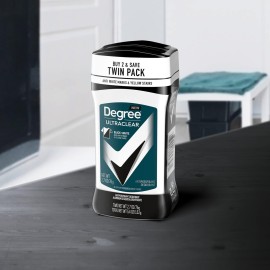 Degree Men UltraClear Antiperspirant Deodorant Black+White 2 Count 72-Hour Sweat & Odor Protection Antiperspirant For Men With MotionSense Technology 2.7 oz Degree Men UltraClear Antiperspirant Deodorant Black+White 2 Count 72-Hour Sweat & Odor Protection Antiperspirant For Men With MotionSense Technology 2.7 oz