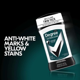 Degree Men UltraClear Antiperspirant Deodorant Black+White 2 Count 72-Hour Sweat & Odor Protection Antiperspirant For Men With MotionSense Technology 2.7 oz Degree Men UltraClear Antiperspirant Deodorant Black+White 2 Count 72-Hour Sweat & Odor Protection Antiperspirant For Men With MotionSense Technology 2.7 oz