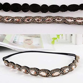 Teenitor 5pcs Hairbands for Women, 5 Rhinestone Beaded Headbands, Head Bands for Women\'s Hair Fashionable Handmade Crystal Beaded Elastic hairbands, 20-26.8(51-68cm), 1 Count (Pack of 5), HAIRBAND Teenitor 5pcs Hairbands for Women, 5 Rhinestone Beaded Headbands, Head Bands for Women\'s Hair Fashionable Handmade Crystal Beaded Elastic hairbands, 20-26.8(51-68cm), 1 Count (Pack of 5), HAIRBAND