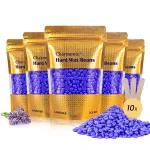 17.5 Oz Charmonic Hard Body Hair Removal Wax Beads, European Lavender Depilatory Wax for Women and Men (500g/1.1 lb)