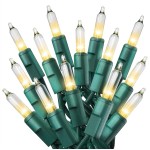 PREXTEX 100 Count Clear Christmas Lights - 20 ft Ultra Bright String Lights with Green Wire for Indoor and Outdoor Use, Christmas Trees, Holidays, Patios and Garden