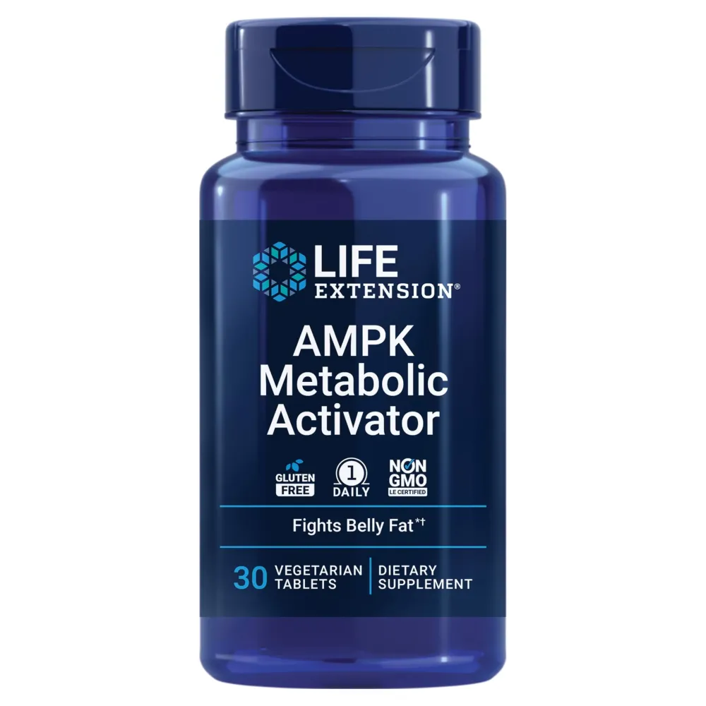 Life Extension AMPK Metabolic Activator, hesperidin, G. pentaphyllum, fight unwanted belly fat & revitalize cellular metabolism, gluten-free, non-GMO, 30 Vegetarian Tablets Life Extension AMPK Metabolic Activator, hesperidin, G. pentaphyllum, fight unwanted belly fat & revitalize cellular metabolism, gluten-free, non-GMO, 30 Vegetarian Tablets