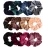 Whaline 12 Pack Hair Scrunchies Premium Velvet Scrunchy Elastic Hair Bands for Girls, Women Hair Accessories (12 Colors)