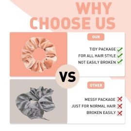 Whaline 12 Pack Hair Scrunchies Premium Velvet Scrunchy Elastic Hair Bands for Girls, Women Hair Accessories (12 Colors) Whaline 12 Pack Hair Scrunchies Premium Velvet Scrunchy Elastic Hair Bands for Girls, Women Hair Accessories (12 Colors)