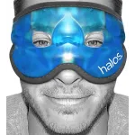 Cooling Eye Mask - Reusable Gel Eye Mask Cold Pack - Our Ice Eye Mask Soothes Puffy Eyes & Dark Circles - Relieve Your Headaches & Sinus Pain with Cold Eye Mask & Eye Gel Mask Therapy - Halos