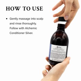 Davines Alchemic Shampoo, Silver, 9.47 Fl Oz