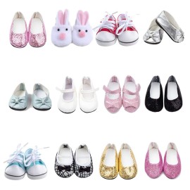 6 Pairs of Doll Shoes Include Boots Leather Shoes Fits 18 Inch American Girl Doll 6 Pairs of Doll Shoes Include Boots Leather Shoes Fits 18 Inch American Girl Doll