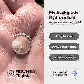 AVARELLE Acne Cover Patches, FSA HSA Eligible Hydrocolloid Pimple Patches for Face with Tea Tree Oil, Korean Skincare Zit Patches for Face | FSA HSA Store Eligible Items | Vegan, Cruelty-free