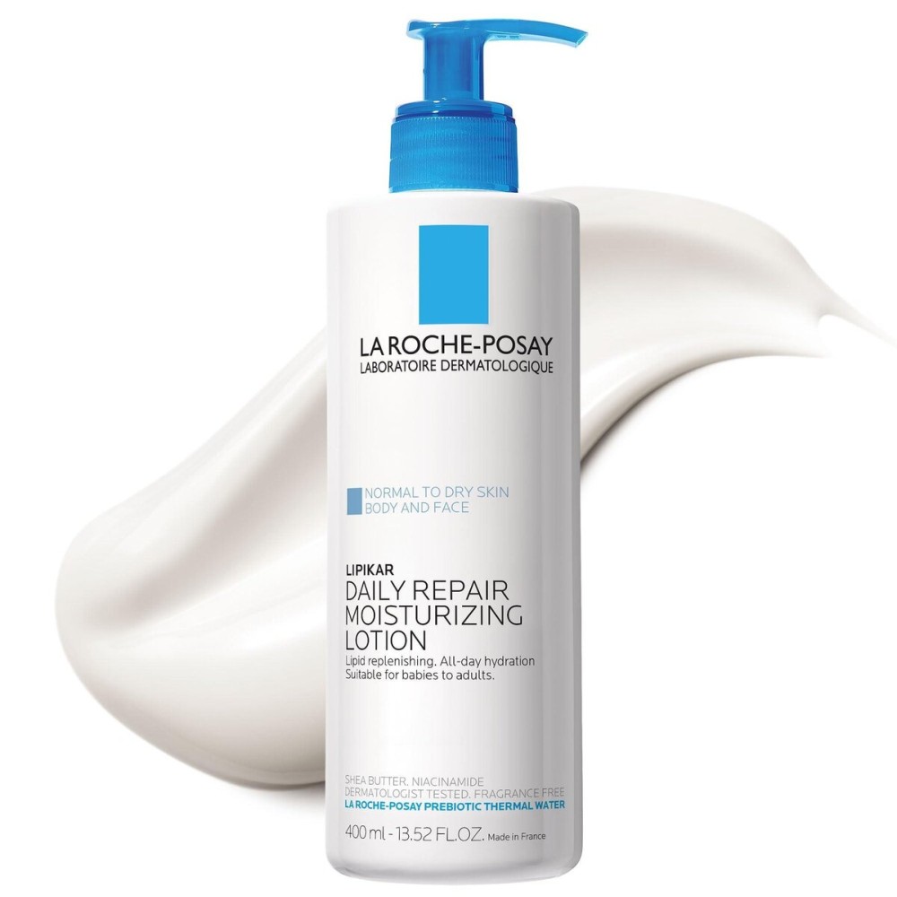La Roche-Posay Lipikar Body Lotion Daily Repair Moisturizing Cream, Fragrance Free Body Moisturizer with Shea Butter, Body Lotion for Dry Skin, Moisturizing for Sensitive Skin