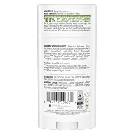 Schmidt\'s Aluminum Free Natural Deodorant for Women and Men, Bergamot and Lime with 24 Hour Odor Protection, Certified Natural, Vegan, Cruelty Free, 2.65 oz