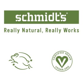 Schmidt\'s Aluminum Free Natural Deodorant for Women and Men, Bergamot and Lime with 24 Hour Odor Protection, Certified Natural, Vegan, Cruelty Free, 2.65 oz