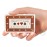 House of Cribbage - 2 Track - Wooden Travel/Pocket Size Cribbage Board - 4 Inch - Inlaid in Maple Wood/Bloodwood with Storage Space for Cribbage Pegs - 60 Points - Non Continuous