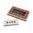 House of Cribbage - 2 Track - Wooden Travel/Pocket Size Cribbage Board - 4 Inch - Inlaid in Maple Wood/Bloodwood with Storage Space for Cribbage Pegs - 60 Points - Non Continuous