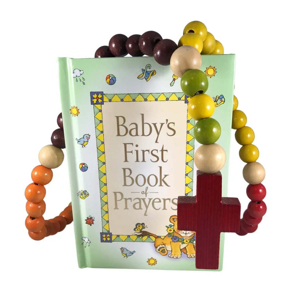 PLESIU Baby Catholic Baptism Gift Set, Includes Baby\'s First Rosary and Baby\'s First Book of Prayers, Perfect Baptism, Christening, Shower Gifts PLESIU Baby Catholic Baptism Gift Set, Includes Baby\'s First Rosary and Baby\'s First Book of Prayers, Perfect Baptism, Christening, Shower Gifts