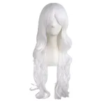 MapofBeauty 28/70cm Charming Women\'s Long Curly Full Hair Wig (White)