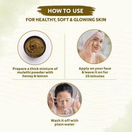 INDUS VALLEY 100% Organic Licorice Root Powder, Natural Pure Mulethi Powder | Yashimadhu | Liquorice | Glycyrrhiza Glabra | Hair And Skin Care (100 G (Pack Of 1))