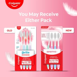 Colgate Toothbrush Sensitive, Pack of 4 Brushes