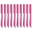 Miss Gorgeous London Eyebrow Razor, Eyebrow Razor Shaper for Men and Women, Grooming Shavers (red-10pcs)