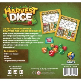 Grey Fox Games Harvest Dice Board Game | Farming themed Roll and Write Board Game | 2-4 players | 15 Minutes Grey Fox Games Harvest Dice Board Game | Farming themed Roll and Write Board Game | 2-4 players | 15 Minutes