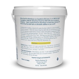 Dead Sea Warehouse - Amazing Minerals Dead Sea Bath Salts - 2 LBS - Highest Mineral Content - Natural Muscle Tension Relief Dead Sea Warehouse - Amazing Minerals Dead Sea Bath Salts - 2 LBS - Highest Mineral Content - Natural Muscle Tension Relief