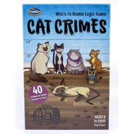 Think Fun Cat Crimes Brain Game and Brainteaser for Boys and Girls Age 8 and Up - A Smart Game with a Fun Theme and Hilarious Artwork, (1550) Think Fun Cat Crimes Brain Game and Brainteaser for Boys and Girls Age 8 and Up - A Smart Game with a Fun Theme and Hilarious Artwork, (1550)