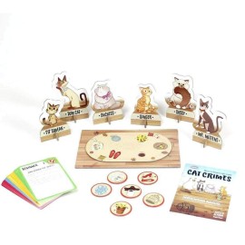 Think Fun Cat Crimes Brain Game and Brainteaser for Boys and Girls Age 8 and Up - A Smart Game with a Fun Theme and Hilarious Artwork, (1550)