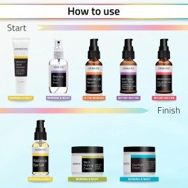 YEOUTH Skin Care Set: Retinol Serum with Hyaluronic Acid, Vitamin C & Super Face Serum, Cleanser, Toner, Eye Gel, Neck Cream, Face Cream 8-Piece Self Care Gifts For Women YEOUTH Skin Care Set: Retinol Serum with Hyaluronic Acid, Vitamin C & Super Face Serum, Cleanser, Toner, Eye Gel, Neck Cream, Face Cream 8-Piece Self Care Gifts For Women