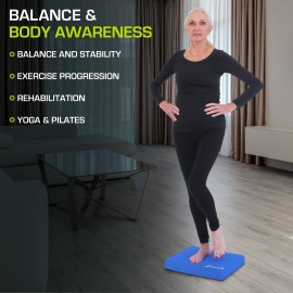 ProsourceFit Exercise Balance Pad - Non-Slip Cushioned Foam Mat & Knee Pad for Fitness and Stability Training, Yoga, Physical Therapy 15.5x12.75 ProsourceFit Exercise Balance Pad - Non-Slip Cushioned Foam Mat & Knee Pad for Fitness and Stability Training, Yoga, Physical Therapy 15.5x12.75