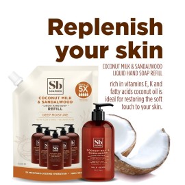 Soapbox Liquid Hand Soap, Coconut Milk & Sandalwood, Gentle & Moisturizing Hand Wash for Kitchen and Bathroom, Vegan & Cruelty Free Scented Hand Soap 12 Ounce Pump Bottles (Pack of 3) Soapbox Liquid Hand Soap, Coconut Milk & Sandalwood, Gentle & Moisturizing Hand Wash for Kitchen and Bathroom, Vegan & Cruelty Free Scented Hand Soap 12 Ounce Pump Bottles (Pack of 3)