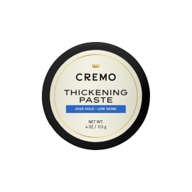Cremo Mens Hair Paste - Premium Barber Grade Thickening Paste with High Hold and Low Shine, 4 Oz Cremo Mens Hair Paste - Premium Barber Grade Thickening Paste with High Hold and Low Shine, 4 Oz