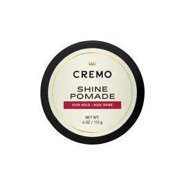 Cremo Hair Pomade for Men - Premium Barber Grade Pomade, High Hold & Shine, Hair Styling, 4 Oz