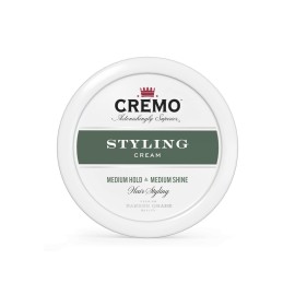 Cremo Hair Styling Cream, Barber Grade, Medium Hold, Medium Shine Hair Products, 4 Oz